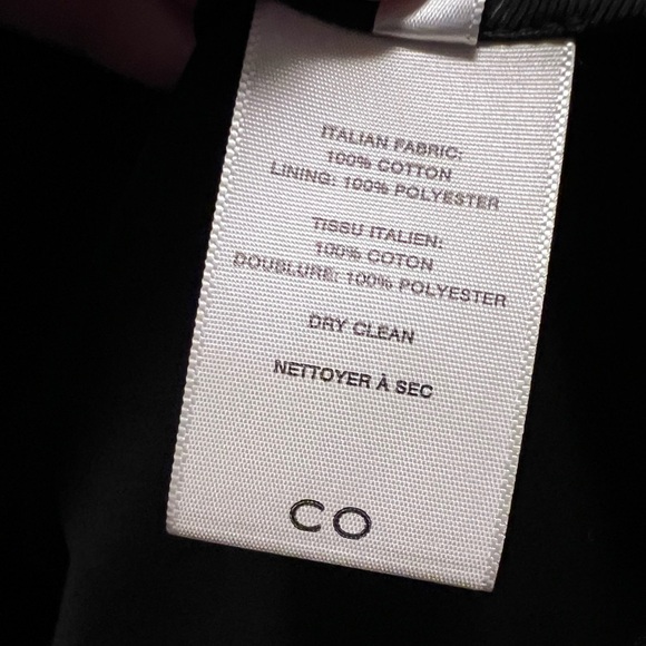 CO Asymmetrical Button Down Dress in Black (est. retail $895) Size Med - Picture 4 of 4